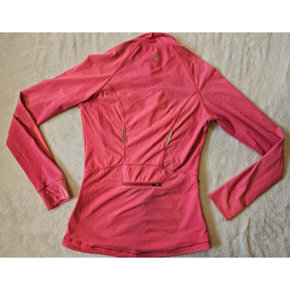 Victorias Secret VSX Sport Small Knockout Jacket Hot Pink Zip Ruched Thumb Holes - Picture 9 of 15